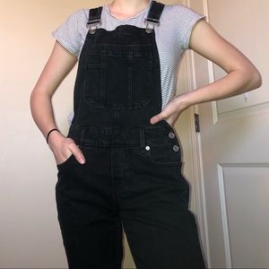 Woman’s Black Overalls